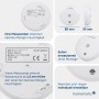 Homematic IP Wassersensor SWD-2, weiß, rund, 80x30mm. Erkennt Feuchtigkeit, warnt vor Wasserschäden im Smart Home.