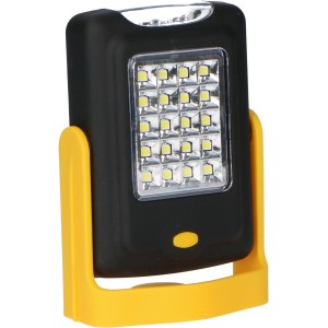 LED's Work LED-Handlampe, 1,4 W, mit gelbem Standfuß und 20 LEDs.