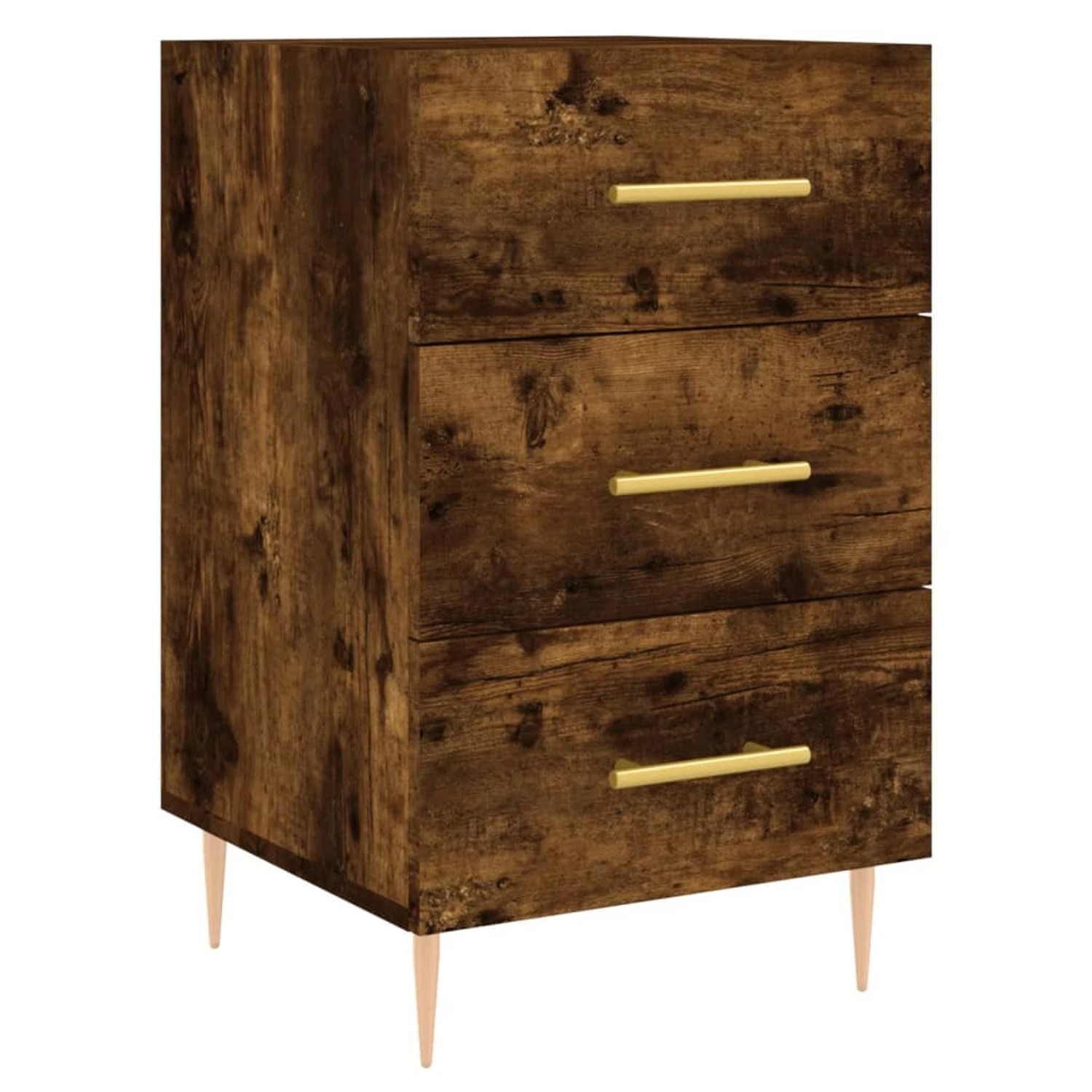 vidaXL Nachttisch Räuchereiche 40x40x66 cm Holzwerkstoff Modell 6 günstig online kaufen
