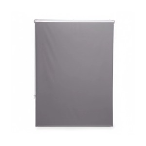 Relaxdays Duschrollo PVC Grau Wasserabweisend Schnelltrocknend 120 cm x 240 cm 0,85 kg