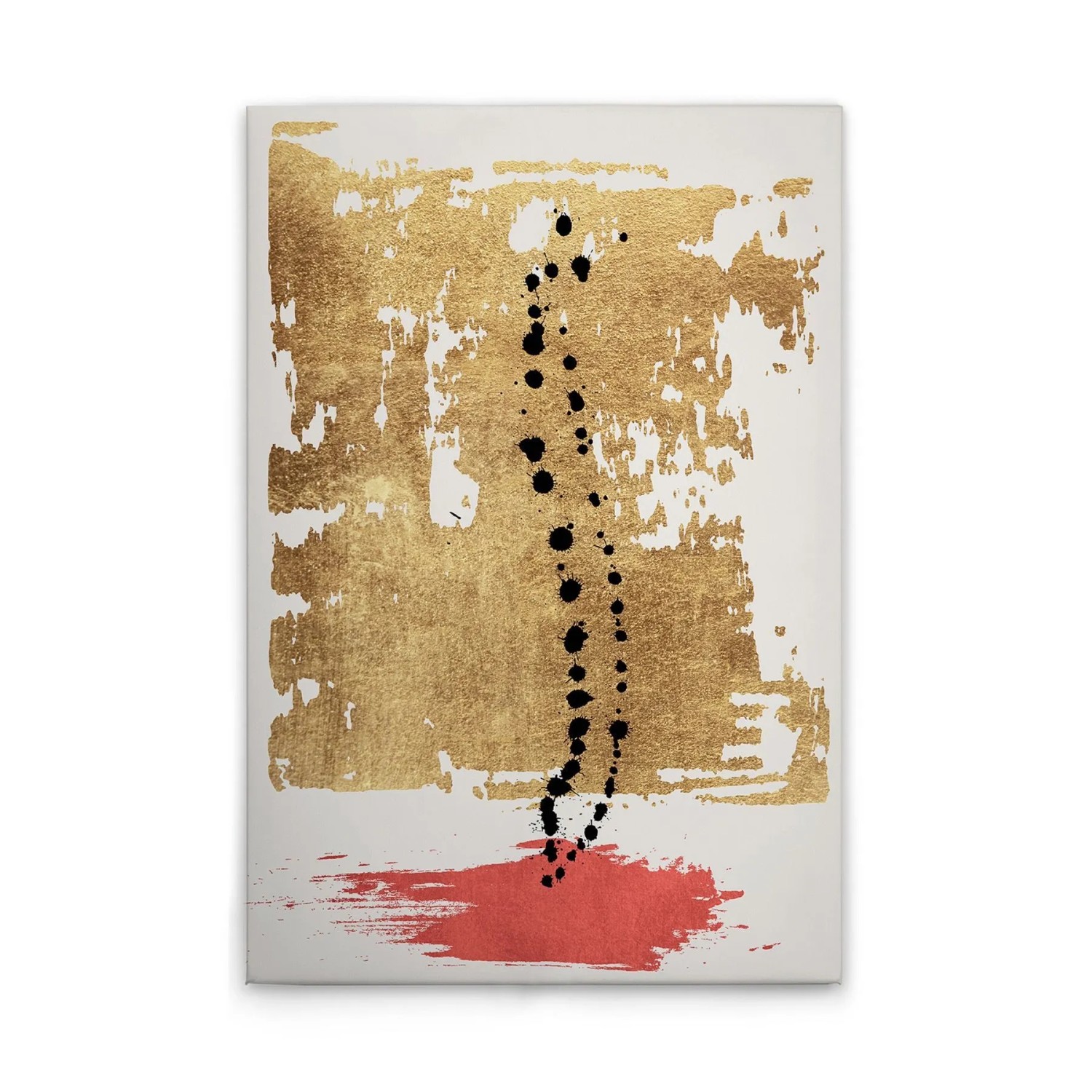 Tadessi Leinwandbild - M1-No.50726 - Abstrakt Gold Schwarz - 80 x 120 cm - Querformat