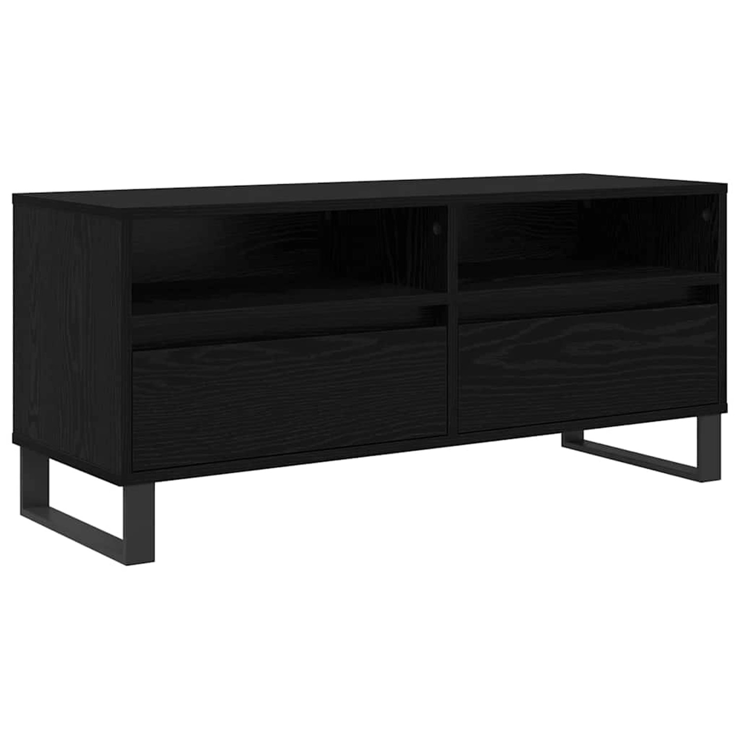 vidaXL TV-Schrank Schwarz Eichen-Optik 100 x 34,5 x 44,5 cm 881788 günstig online kaufen