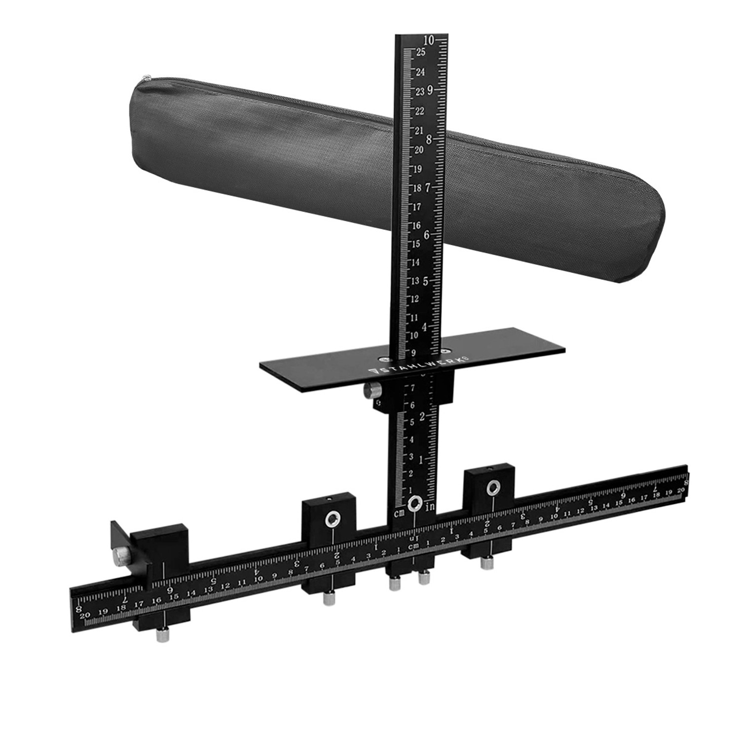 STAHLWERK Bohrführungsvorrichtung mit Anschlag Verstellbare Alu Bohrschablo günstig online kaufen