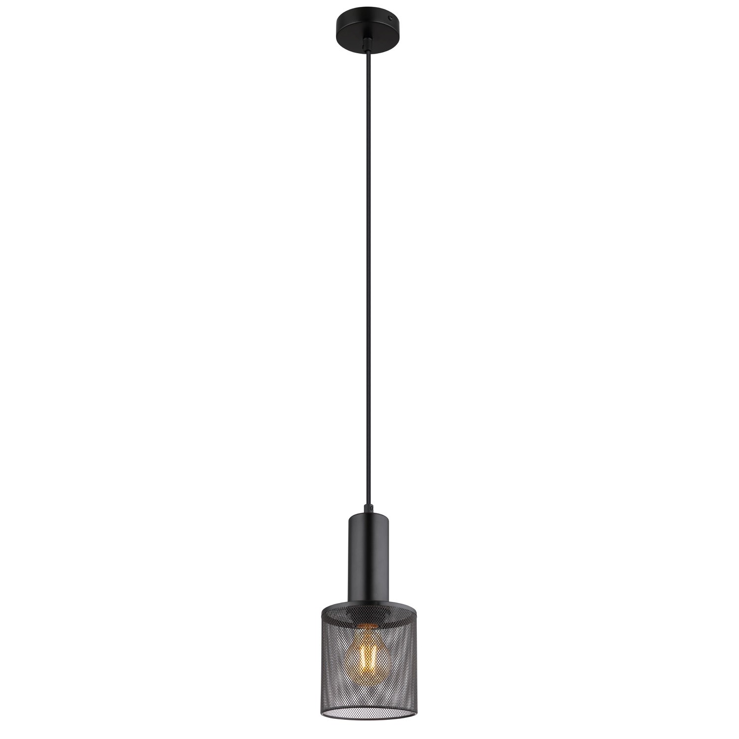 Globo Hängeleuchte Jedd Schwarz Ø 12 cm