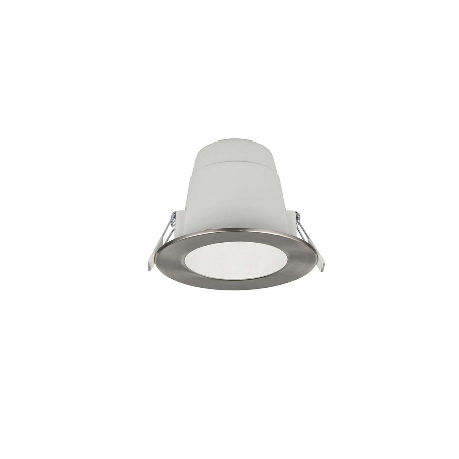 Trio LED-Einbauleuchten Virunga Nickel Matt Ø 11 cm günstig online kaufen