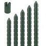 TTL GARDEN Rankstäbe 90cm 11mm 5er Set Kunststoffbeschichtet Grün Pflanzstäbe Rankhilfe Für Tomaten Bohnen Gurken Blumen Gewächshaus