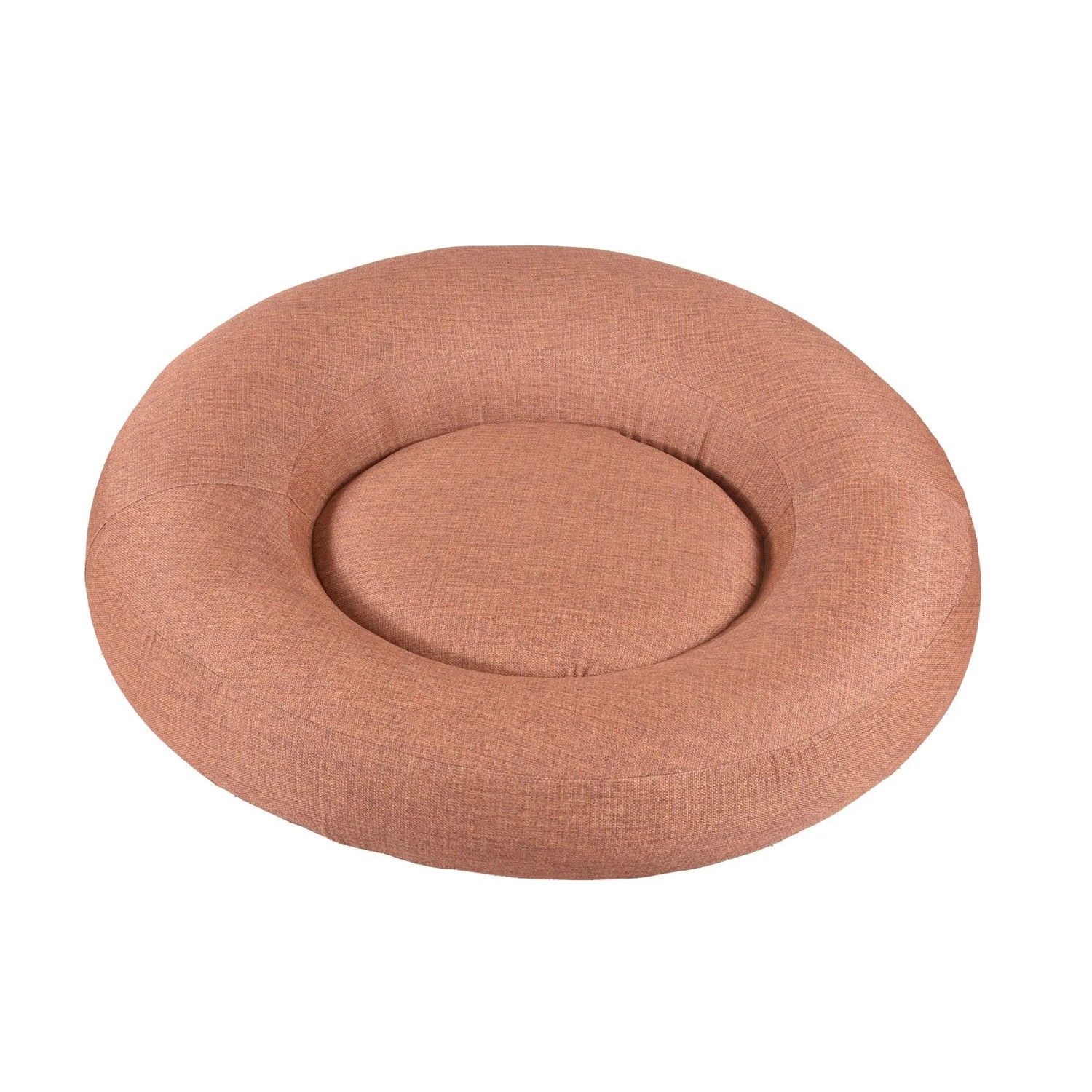 Aufblasbares Best Daybed Rondo in Terracotta, 160x160x60 cm. Runde Luftmatratze für Garten und Terrasse.