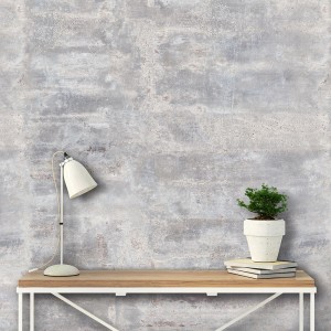 Grosfillex Wandpaneel Element 3D Optik Erz, graue Dekor-Paneele mit 3D-Effekt.