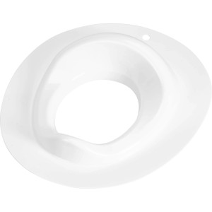 Weißer Kinder-WC-Sitz aus Kunststoff für Standard-Toiletten.
