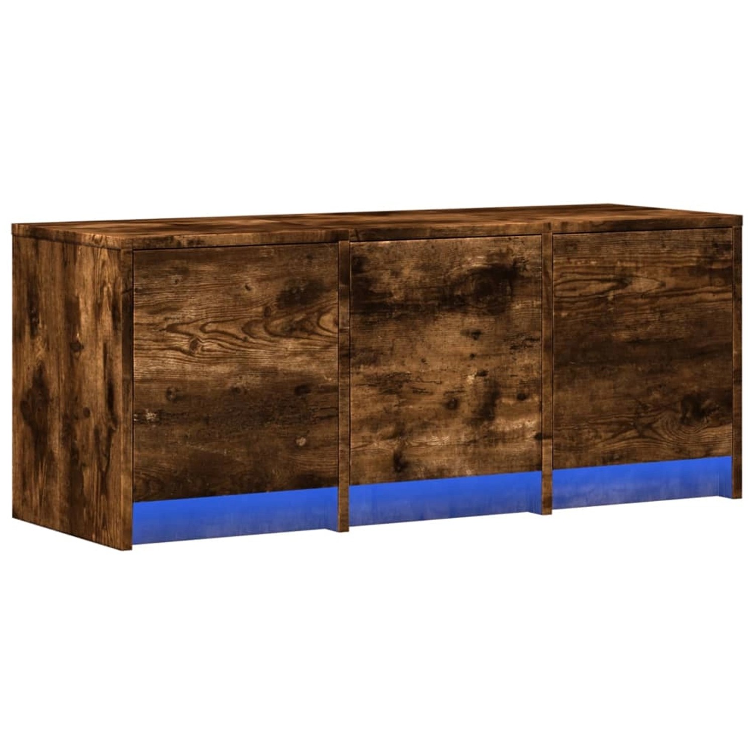 vidaXL TV-Schrank LED Räuchereiche 97x34x40 cm Holzwerkstoff 852240