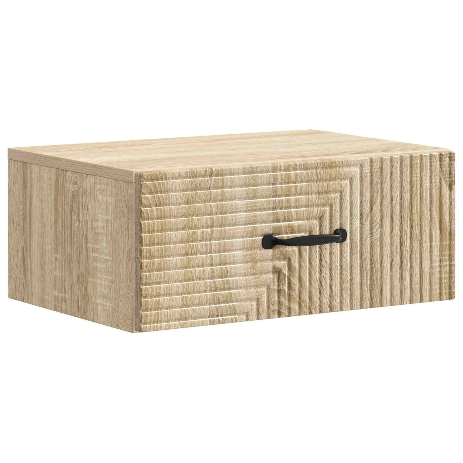 vidaXL Wandmontierter Nachttisch Sonoma-Eiche 49 x 34,5 x 20 cm 898619