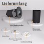 SSC-LUXon Juavi Bodeneinbaustrahler Set, 4-teilig, schwarz, mit Einbaudose, Inbusschlüssel und Anleitung.