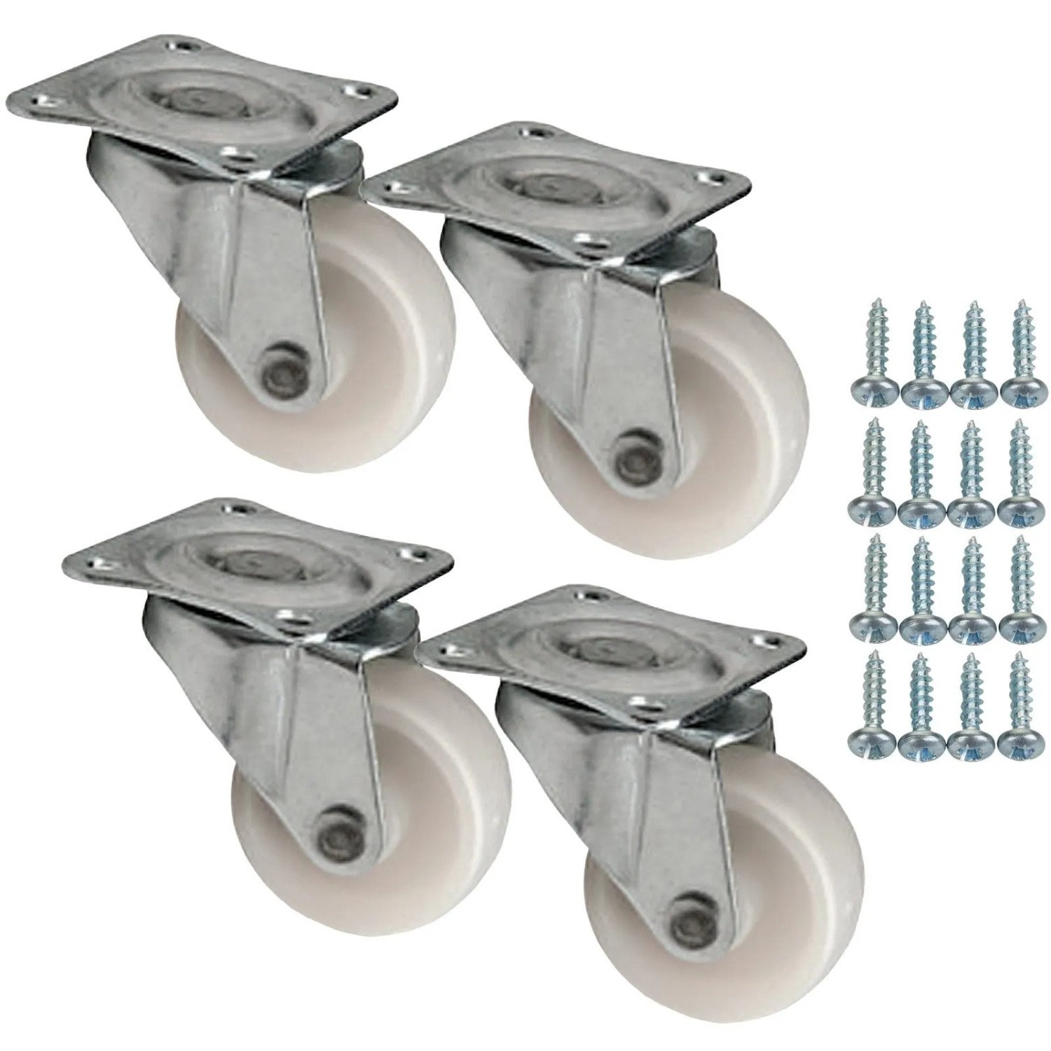 SOTECH 4 Stück Möbelrolle MAINZ Ø30 mm inkl. Schraubenset