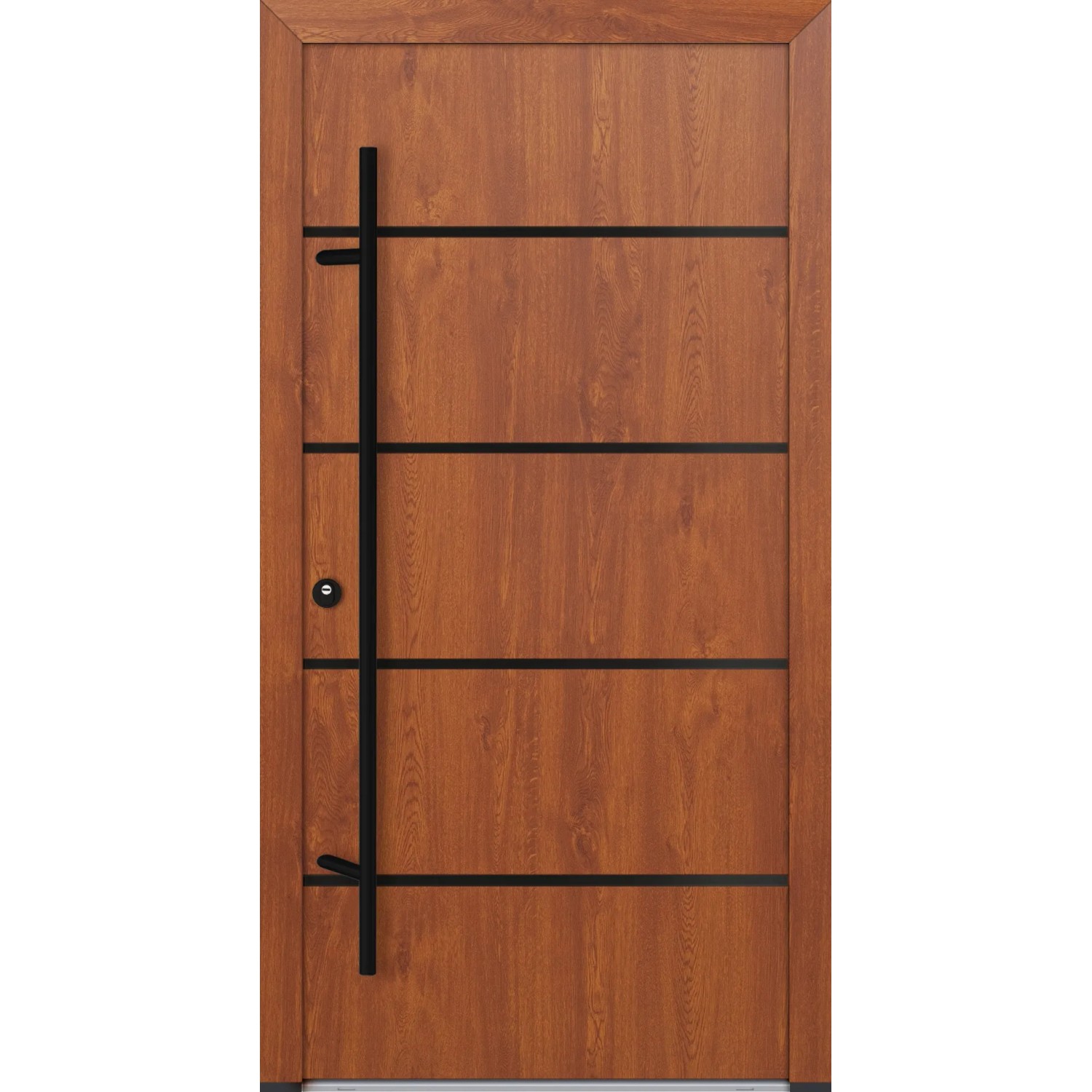 FM Türen AS68 Modell 22 1000 x 2100 Goldene Eiche Links Innen Beschläge Set 01