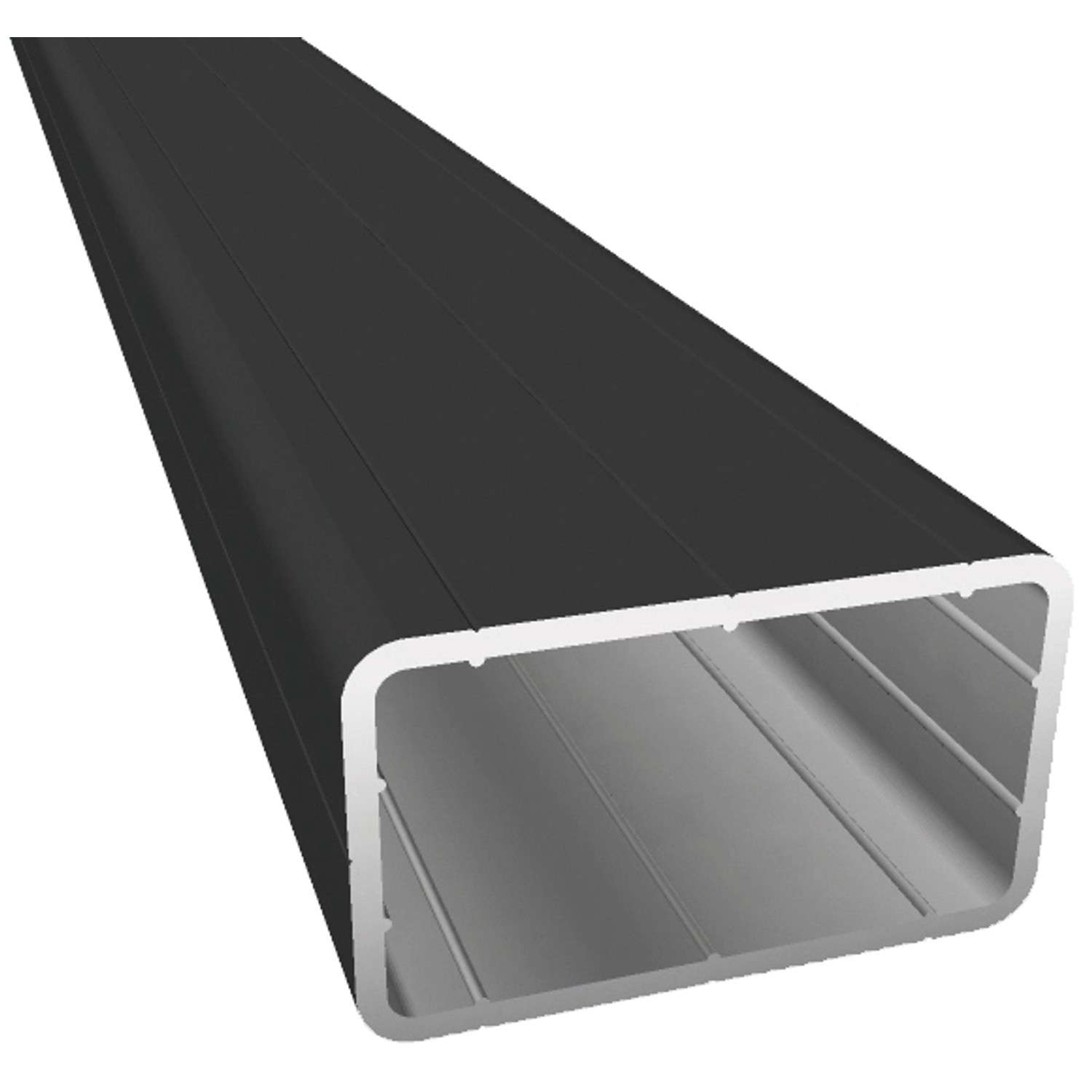 GartenLand Aluminium Unterkonstruktion 29 x 49 x 2900 mm Anthrazit Kanten Gerundet