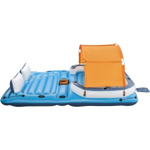 Bestway Hydro Force Tropical Breeze Pool Island für 6 Personen mit Sonnendach und Kühlbox.