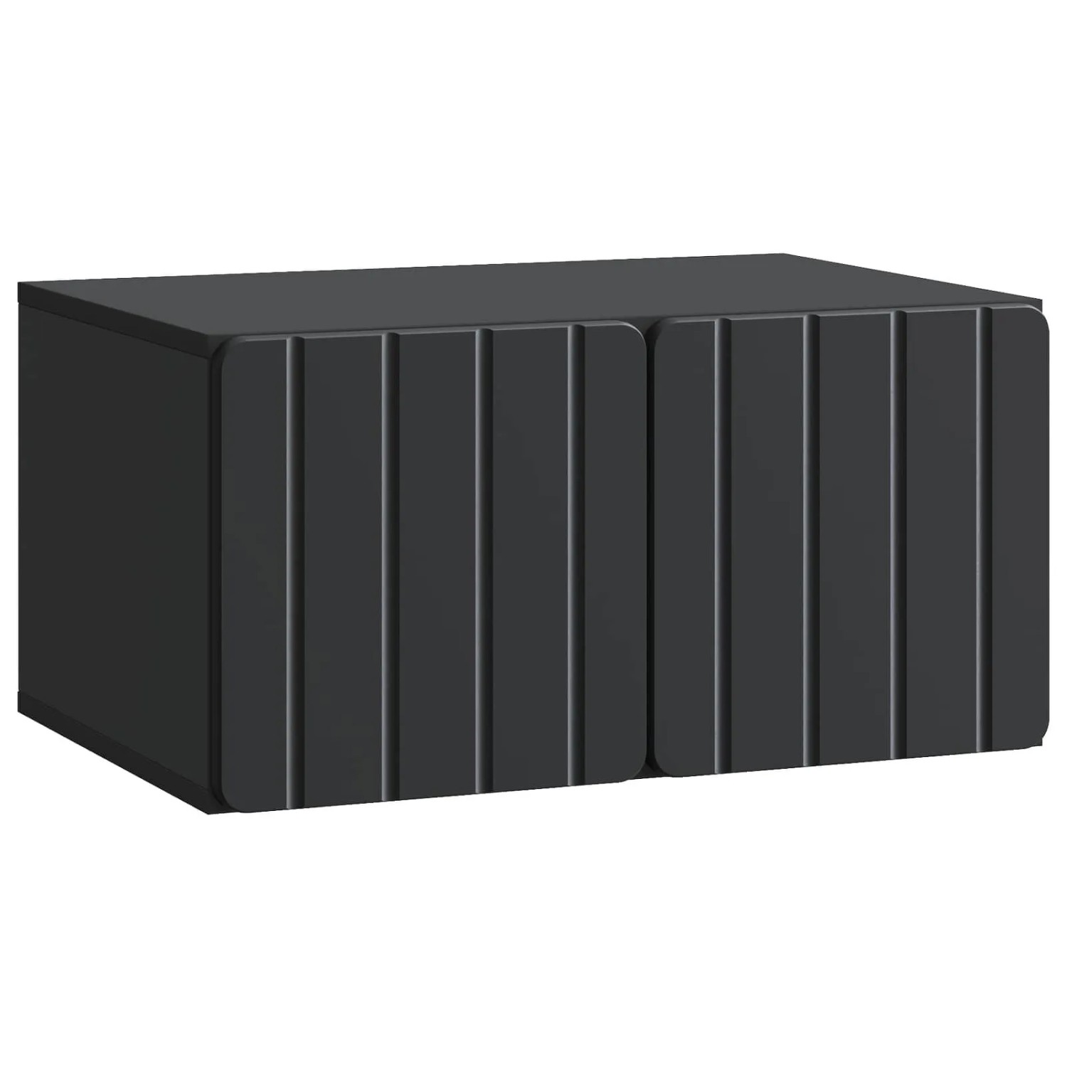 vidaXL Wandmontierter TV-Schrank Schwarz 59,5 x 41 x 30 cm 898336