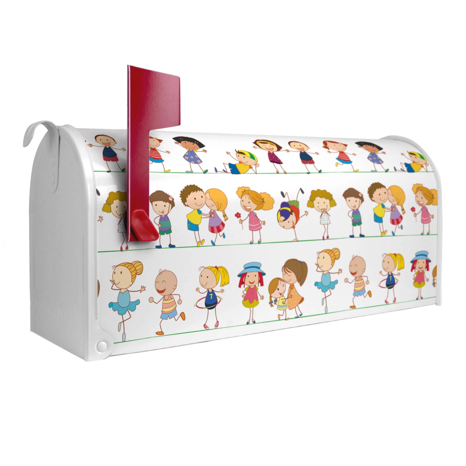 Banjado Amerikanischer Briefkasten Weiß 48x22x16cm US Mailbox Letterbox Pos günstig online kaufen