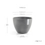 Ecopots Pflanztopf Antwerp Grau, 30 cm. Skandinavisches Design für Innen- und Außenbereich.