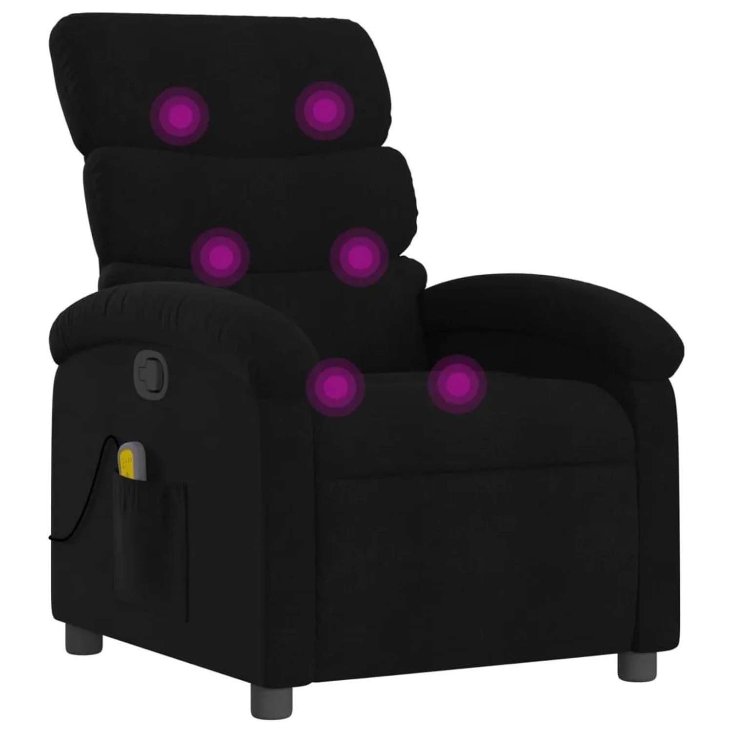 vidaXL Massage-Relaxsessel Schwarzer Stoff 3205366 günstig online kaufen