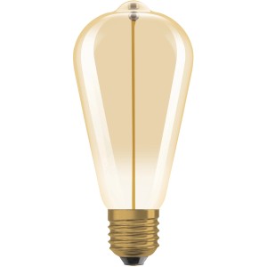 Osram LED-Leuchtmittel E27 in Edisonform, 2,2W, warmweißes Licht für dekorative Beleuchtung.