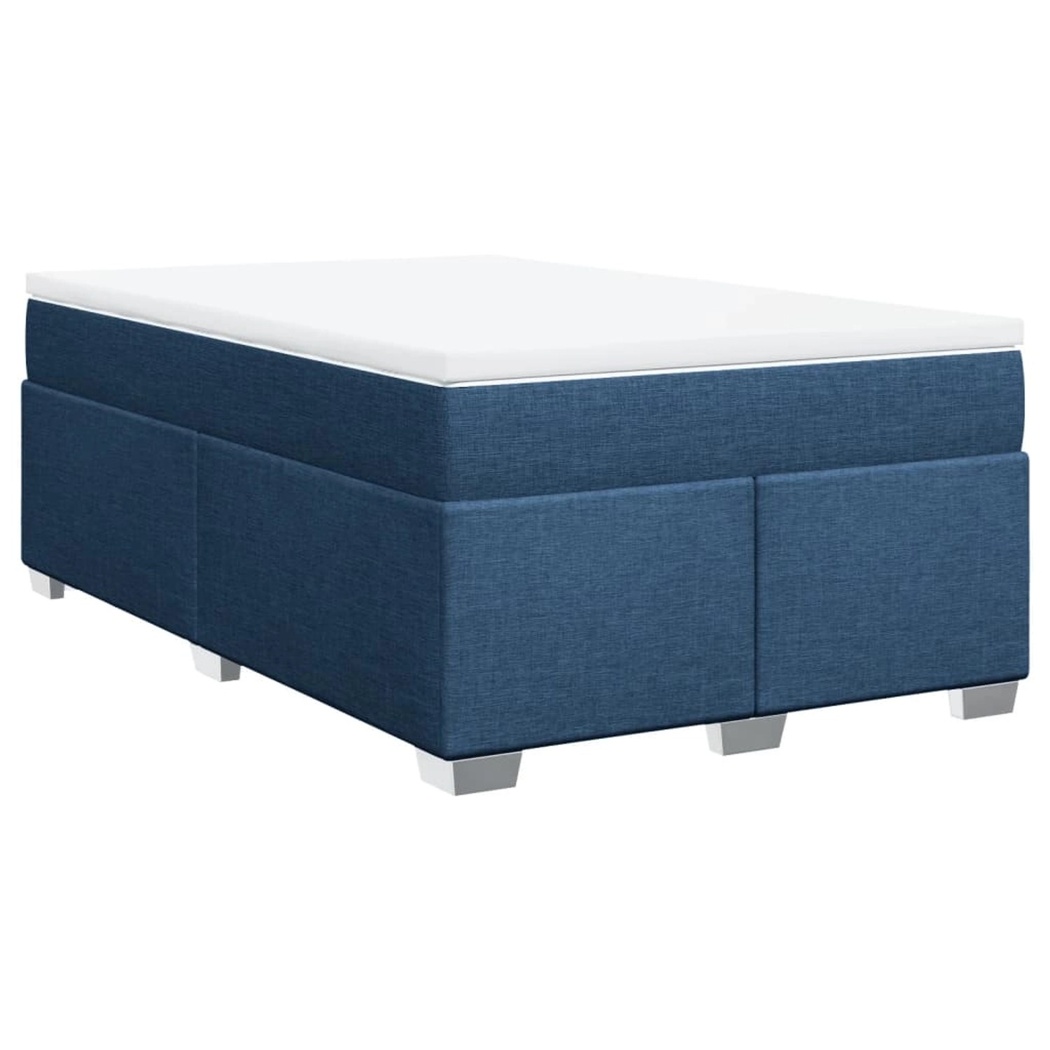 vidaXL Boxspringbett mit Matratze Blau 120x190 cm Stoff 3285122 günstig online kaufen