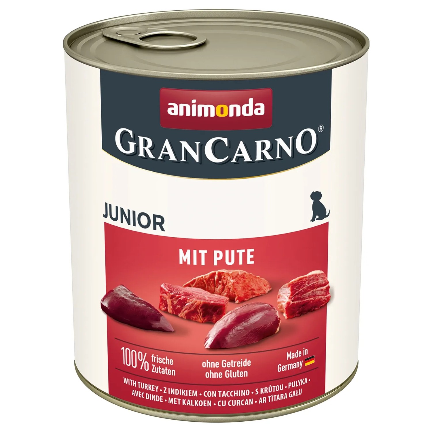 Gran Carno Hunde-Nassfutter Junior Pute 800 g