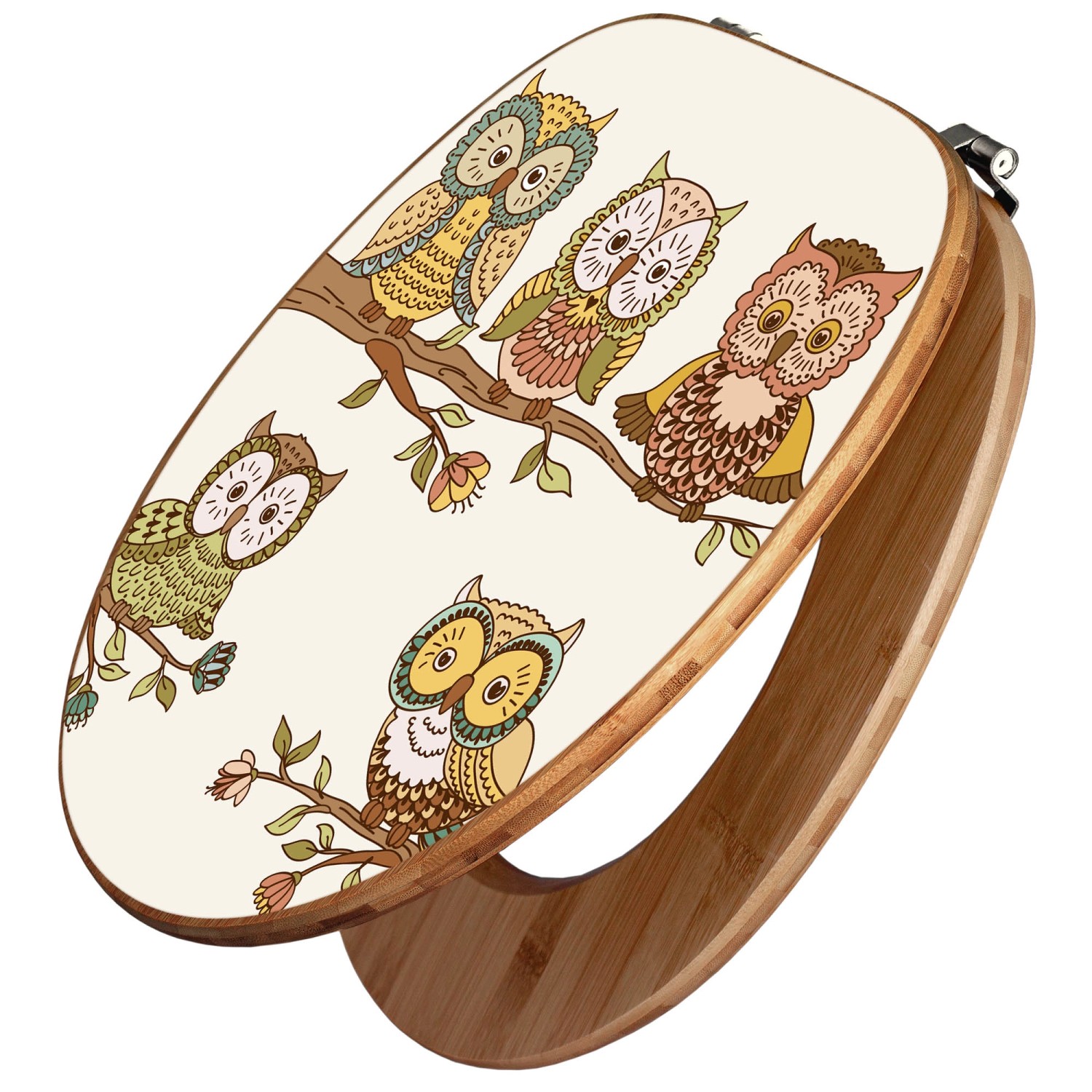 Banjado Design WC Sitz Bambus Toilettendeckel Toilettensitz Bambus Holz Klo günstig online kaufen