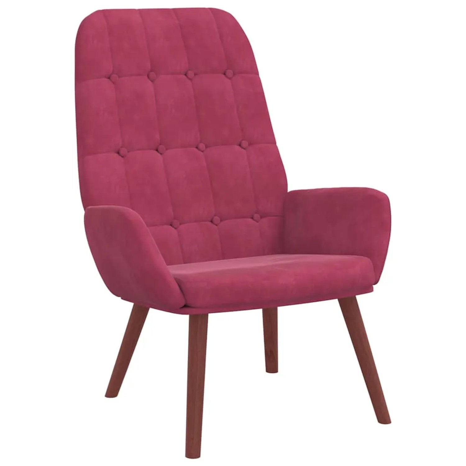 vidaXL Relaxsessel Weinrot Samt 4102637