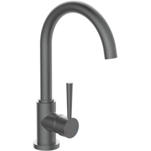 Schütte Spültischarmatur Cornwall, Graphit matt, Einhebelmischer mit hohem Auslauf.