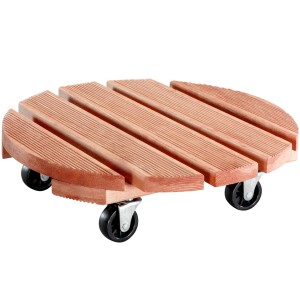 Wagner Kübelroller Toscana Ø 38 cm aus lasiertem Kiefernholz mit Rollen.