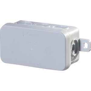 Aufputz Abzweigdose IP54, 75x37x40mm, für Elektroinstallationen, 10er Pack.