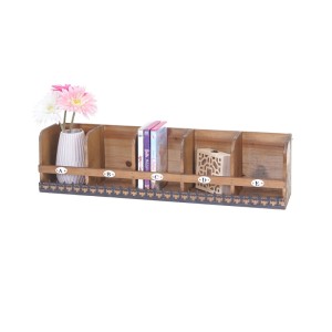 BERLINLODGE Wandregal HxBxT 71x18x16cm Tanne Holz Massiv Vintage Shabby-Look Hängeregal Regal