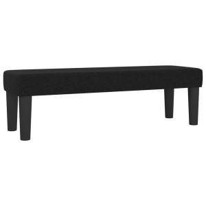 Schwarze vidaXL Sitzbank (100x30x30 cm) aus Stoff, ideal als Schuhbank.