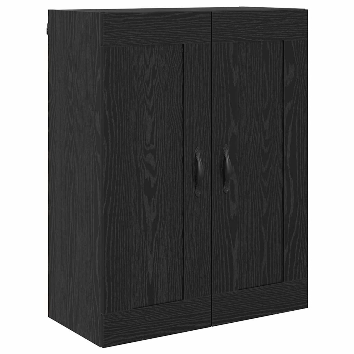 vidaXL Wandschrank Schwarz Eichen-Optik 69,5 x 34 x 90 cm 882429 günstig online kaufen