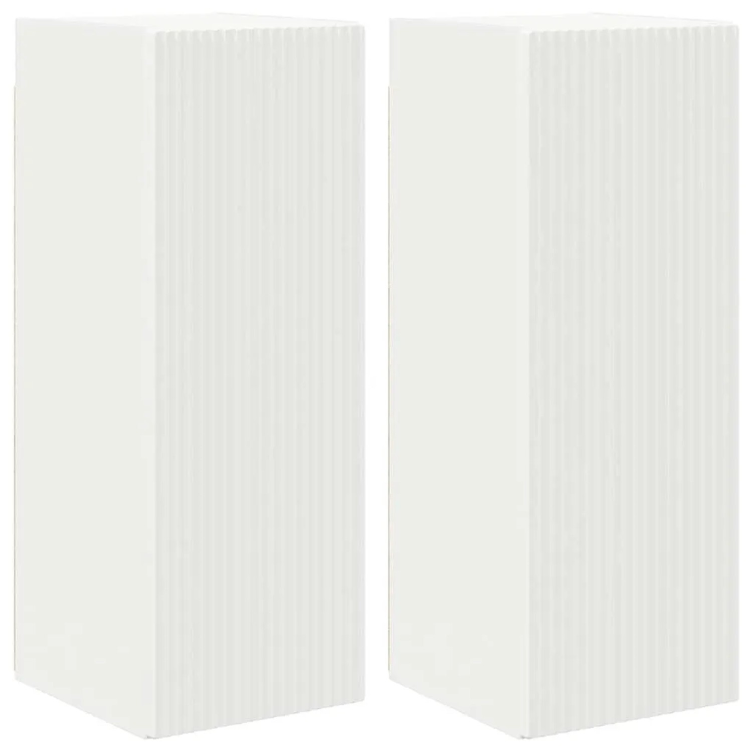 vidaXL TV-Wandschrank 2 Stk Weiß 30 x 31 x 80 cm Holzwerkstoff 892290