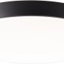 Flache, runde LED-Deckenleuchte Slimline, Ø 78 cm, in Weiß und Schwarz.