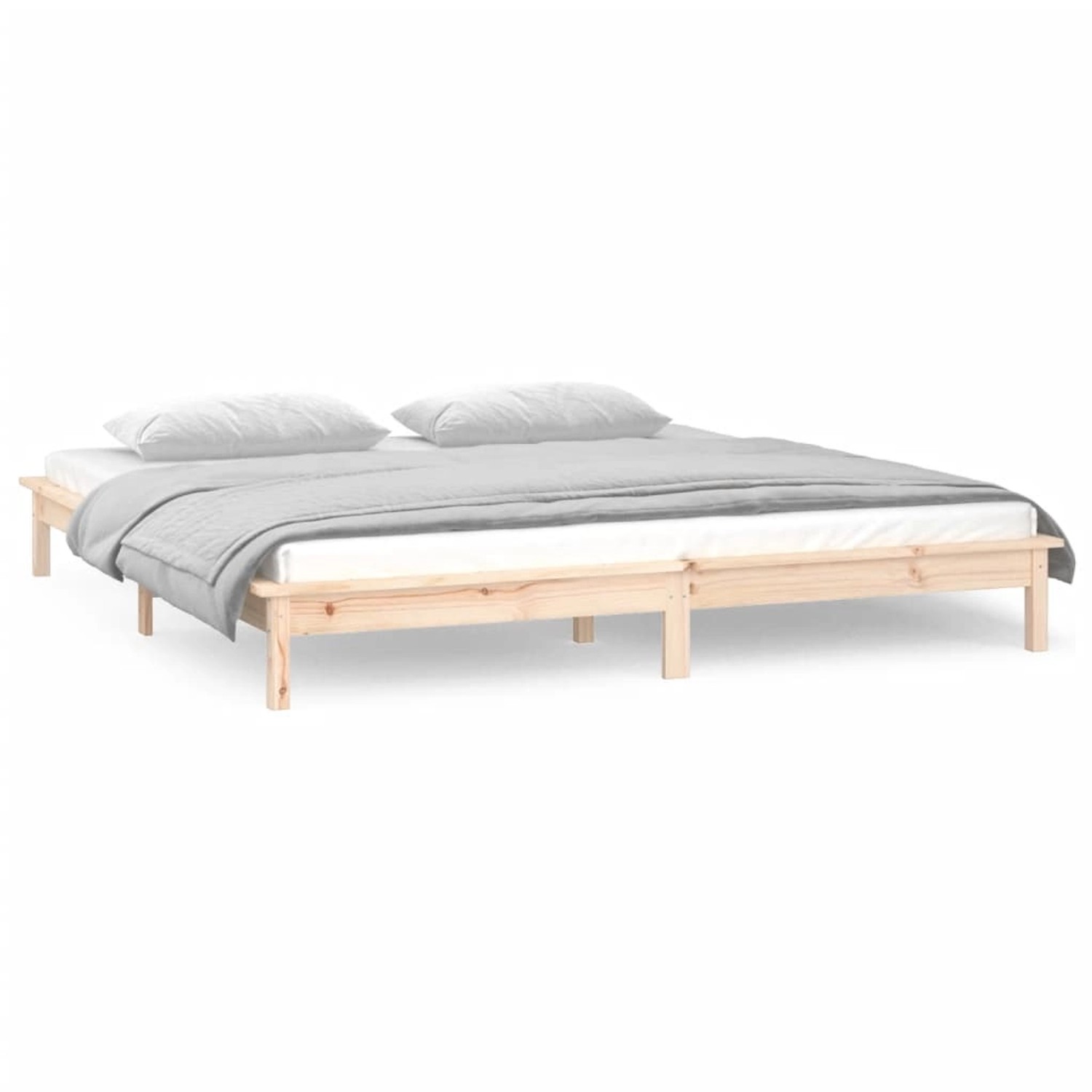 vidaXL Massivholzbett mit LEDs 160x200 cm1280128 günstig online kaufen