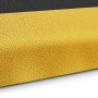 Detailansicht: KARAT Anti-Ermüdungsmatte Soft-Tritt, 90x350 cm, Schwarz-Gelb, genoppte Oberfläche.