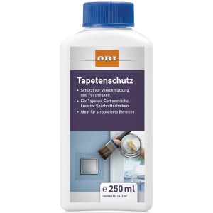 OBI Tapetenschutz 250ml: Schutzanstrich für Tapeten und Wandfarben im Innenbereich.