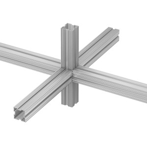 Konstruktionsprofil Easy Construct Pro, 45x45x2000 mm, verbunden. Ideal für Terrassen und mehr.