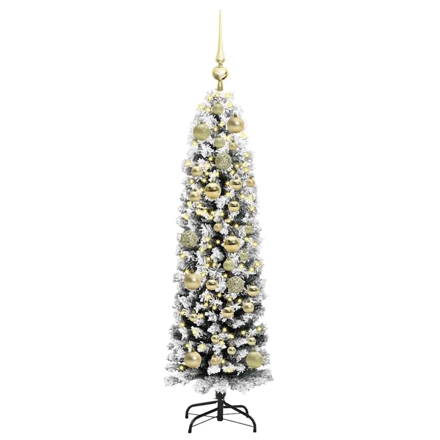 vidaXL Künstlicher Weihnachtsbaum mit 150 LEDs mit Ständer Grün 120 cm 3395000