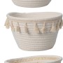 3-fach sortierter Aufbewahrungskorb, Ø 22cm, Naturtöne, verschiedene Designs.