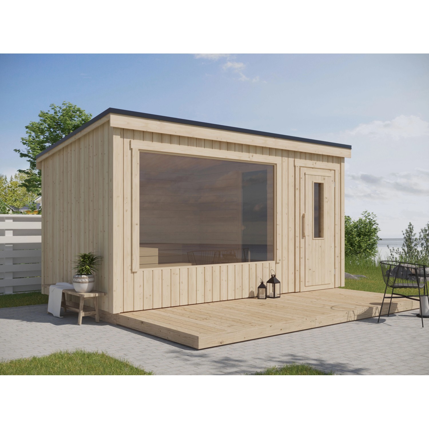 Fjordholz Design Saunahaus Modell Kalle L günstig online kaufen