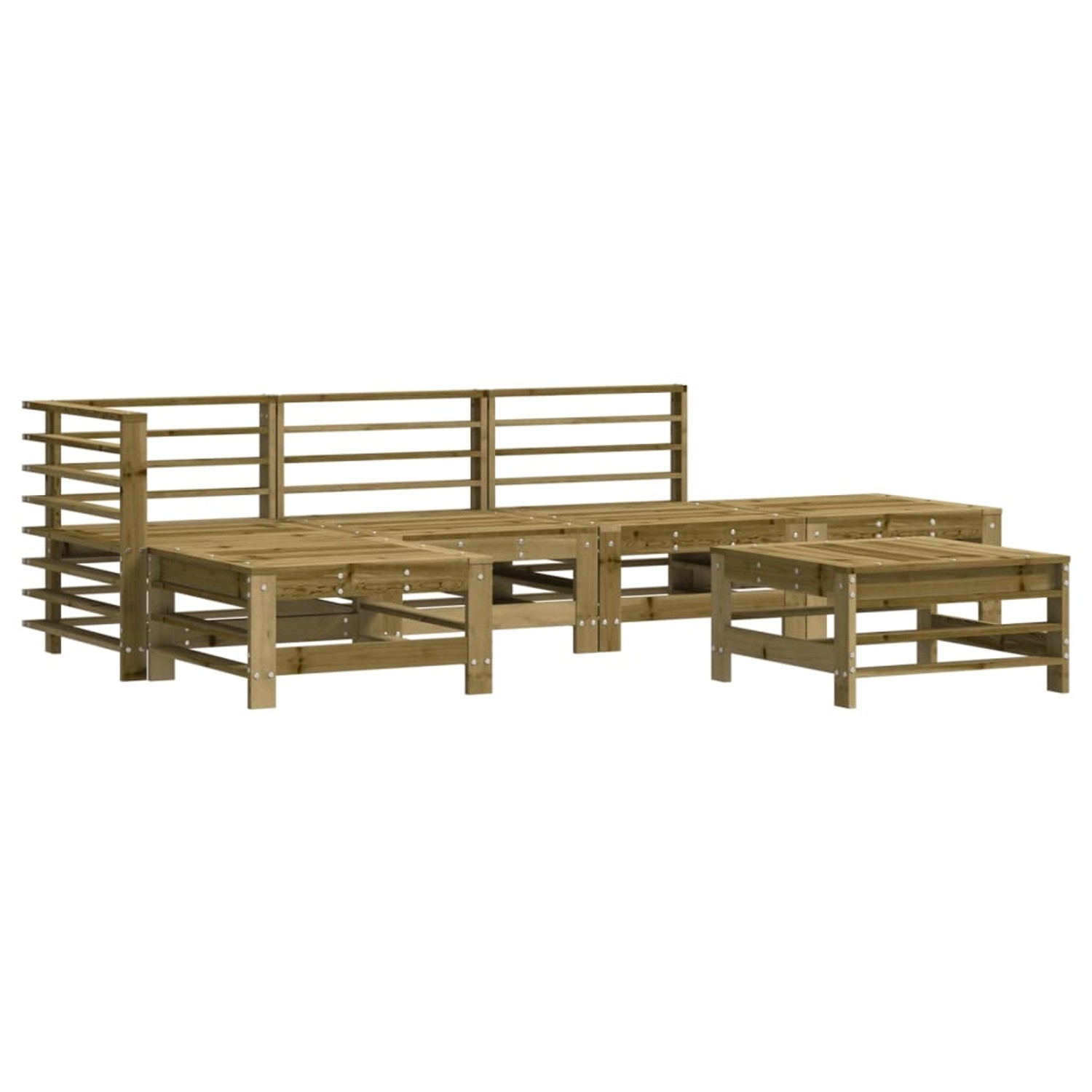 vidaXL 6-Tlg Garten-Lounge-Set Imprägniertes Kiefernholz 3186339 günstig online kaufen