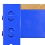Detailansicht: Blaue Monstershop Q Rax Werkbank (100 cm) mit MDF-Platte.