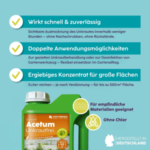 Hotrega Grundstoff Acetum Unkrautfrei Konzentrat 3 L