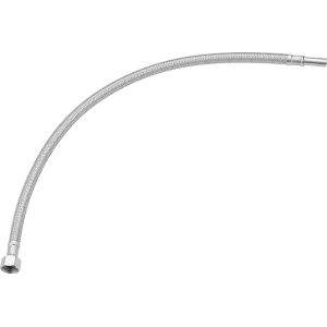 Flexibler Edelstahl-Flexschlauch, 10 mm x 3/8 x 500 mm, für den Wasseranschluss.