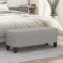 Hellgraue vidaXL Sitzbank (100x35x41 cm) aus Stoff, ideal als Schuhbank oder Bettbank.