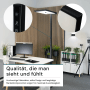 LUXULA LED Stehleuchte 100W 7000lm Bürostehleuchte Up- Downlight Augenschonend UGR16 CRI98 4000K Neutralweiß Dimmbar Stehlampe Schwarz_9